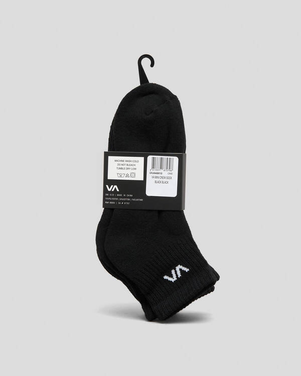 RVCA Women's VA Mini Crew Sock Pack for Womens
