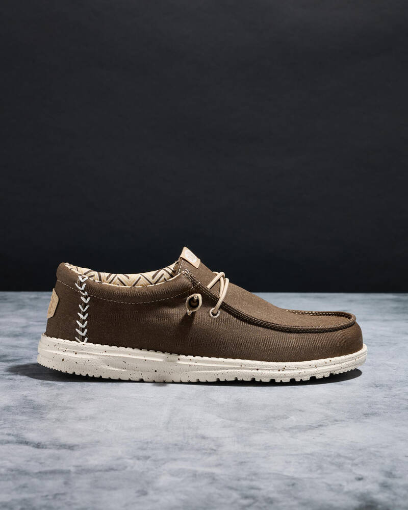 HEYDUDE Wally Stretch Canvas Shoes for Mens