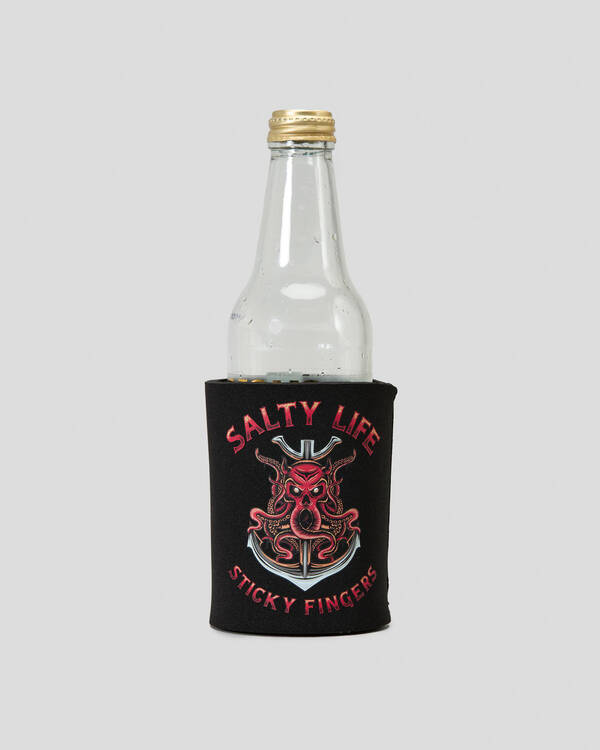Salty Life Sticky Fingers Stubby Cooler for Mens