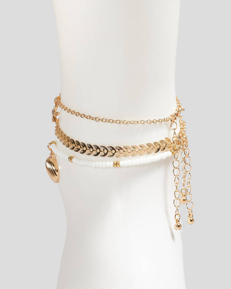 Karyn In LA Plaka Anklet Pack for Womens
