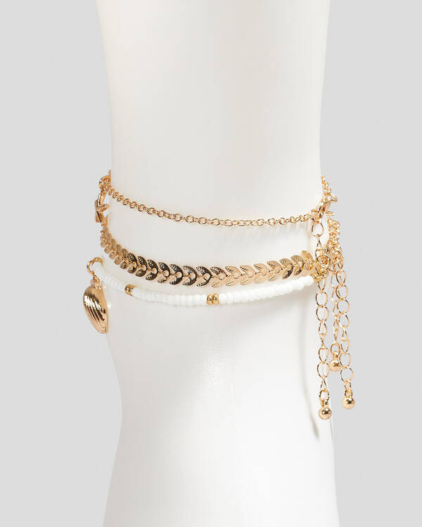 Karyn In LA Plaka Anklet Pack for Womens