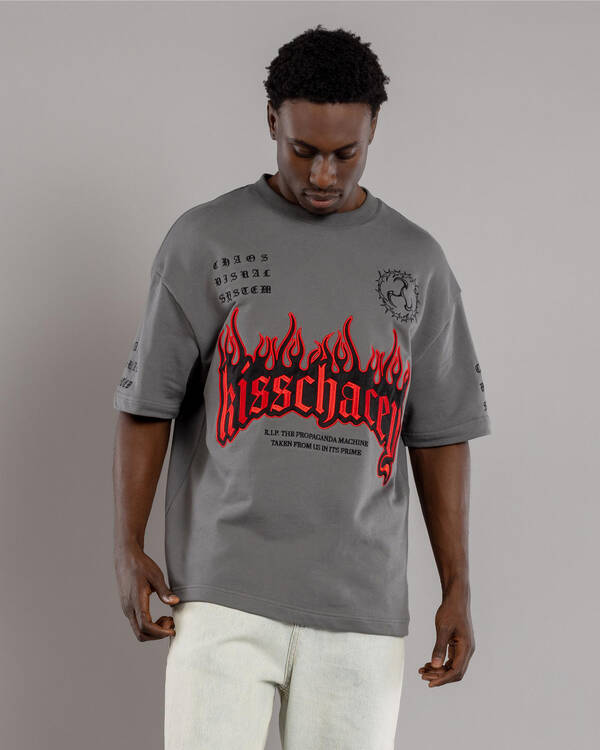 Kiss Chacey Repair Loopback Street T-Shirt for Mens