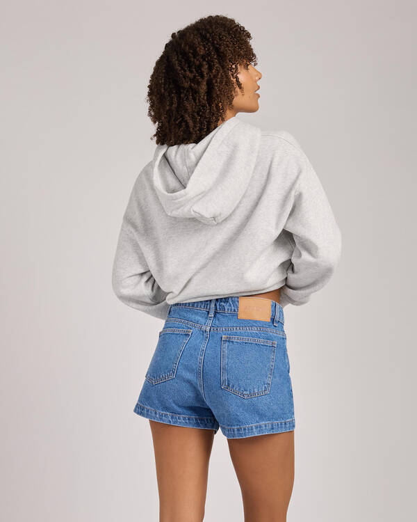 Afends Studio High Waist Denim Shorts for Womens