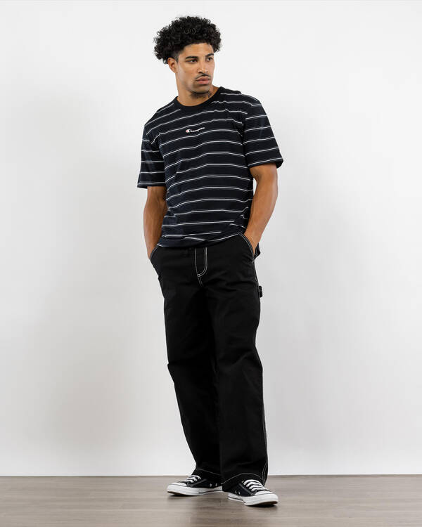 Champion Logo Stripe T-Shirt for Mens