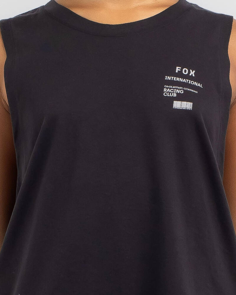 Fox Numerical Biker Tank for Womens