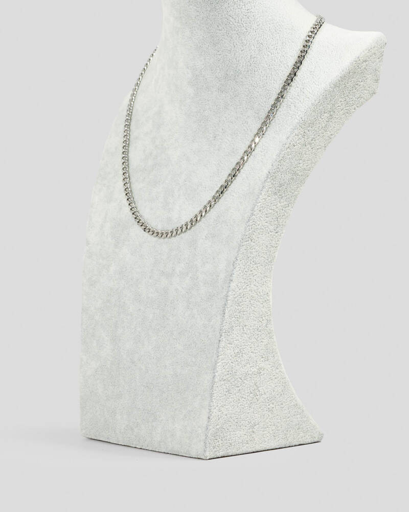 REPUBLIK Small Silver Chain Necklace for Mens