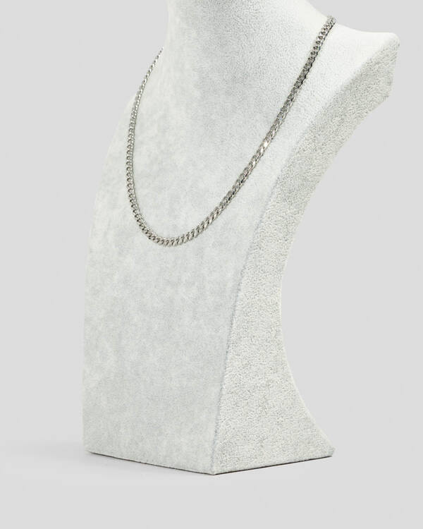 REPUBLIK Small Silver Chain Necklace for Mens