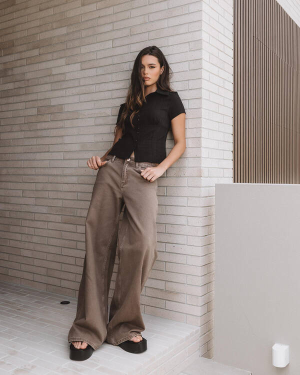 DESU Soho Wide Leg Jeans for Womens