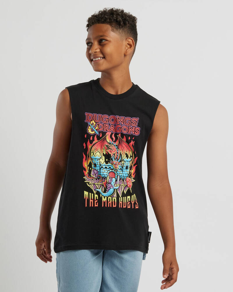 The Mad Hueys Boys' Dugongs And Dragons Muscle Tank for Mens