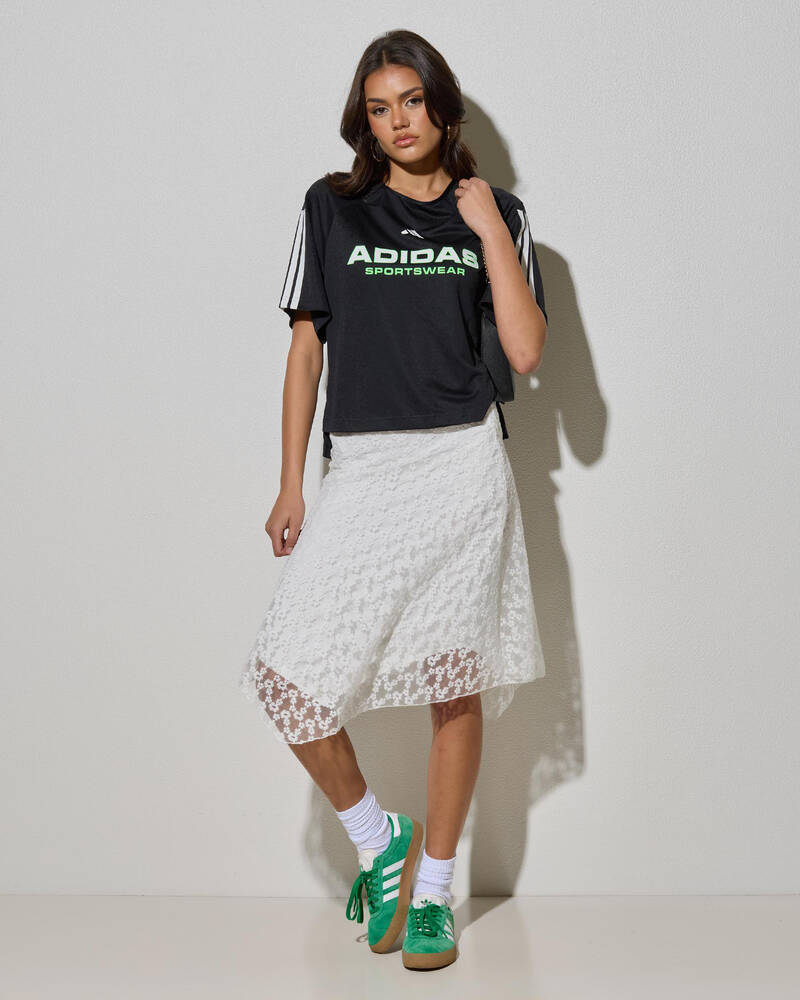 adidas Tiro Q3 Jersey T-Shirt for Womens