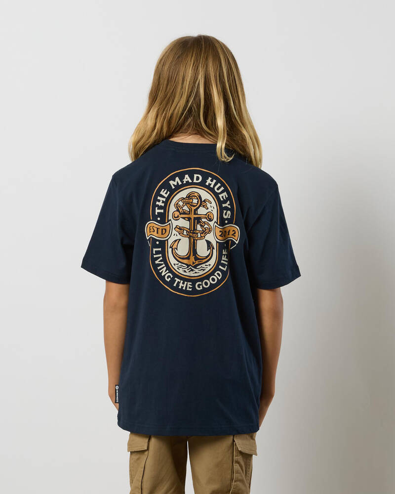 The Mad Hueys Boys' Living Anchor T-Shirt for Mens