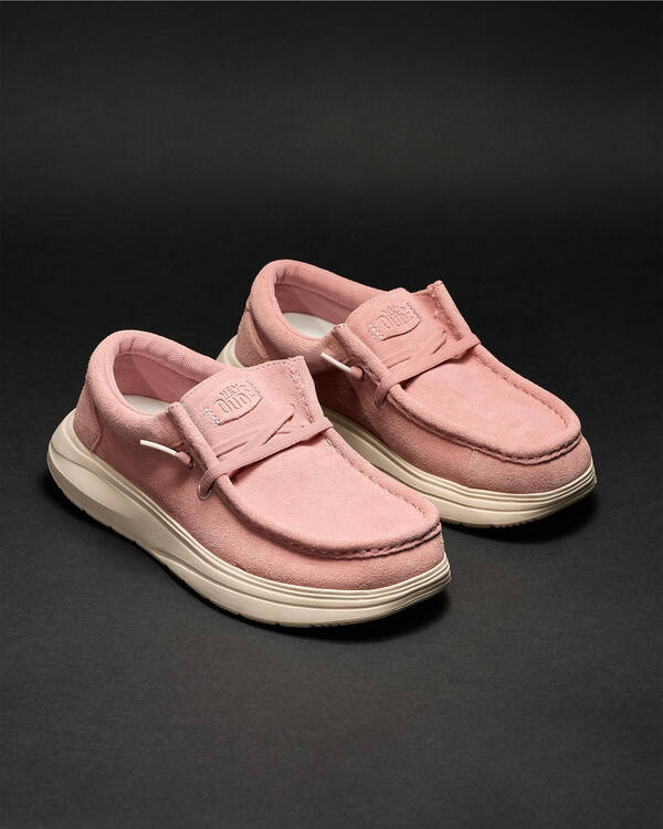HEYDUDE Wendy COMF Suede Shoes for Womens