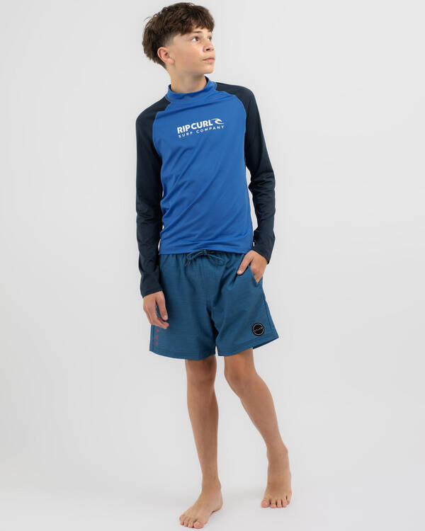 Rip Curl Boys' Shock Long Sleeve Rash Vest for Mens