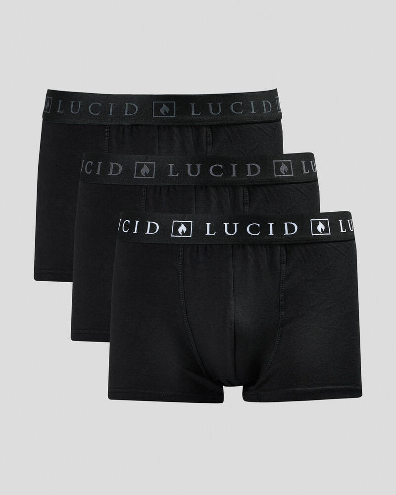 Lucid Absolute Fitted Boxer Shorts 3 Pack for Mens