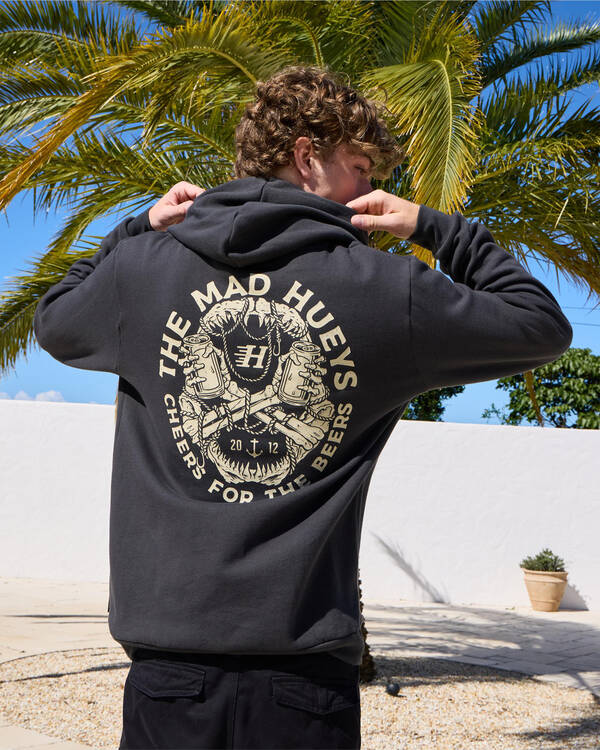 The Mad Hueys Cheers And Beers Hoodie for Mens