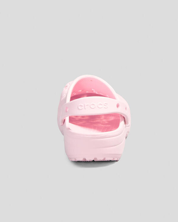 Crocs Classic Floral Cut Out Clogs for Womens