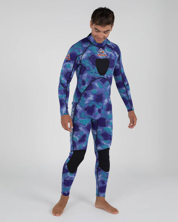 Land & Sea Sports Adrenalin Camo Stealth Long Sleeve Steamer Wetsuit for Mens
