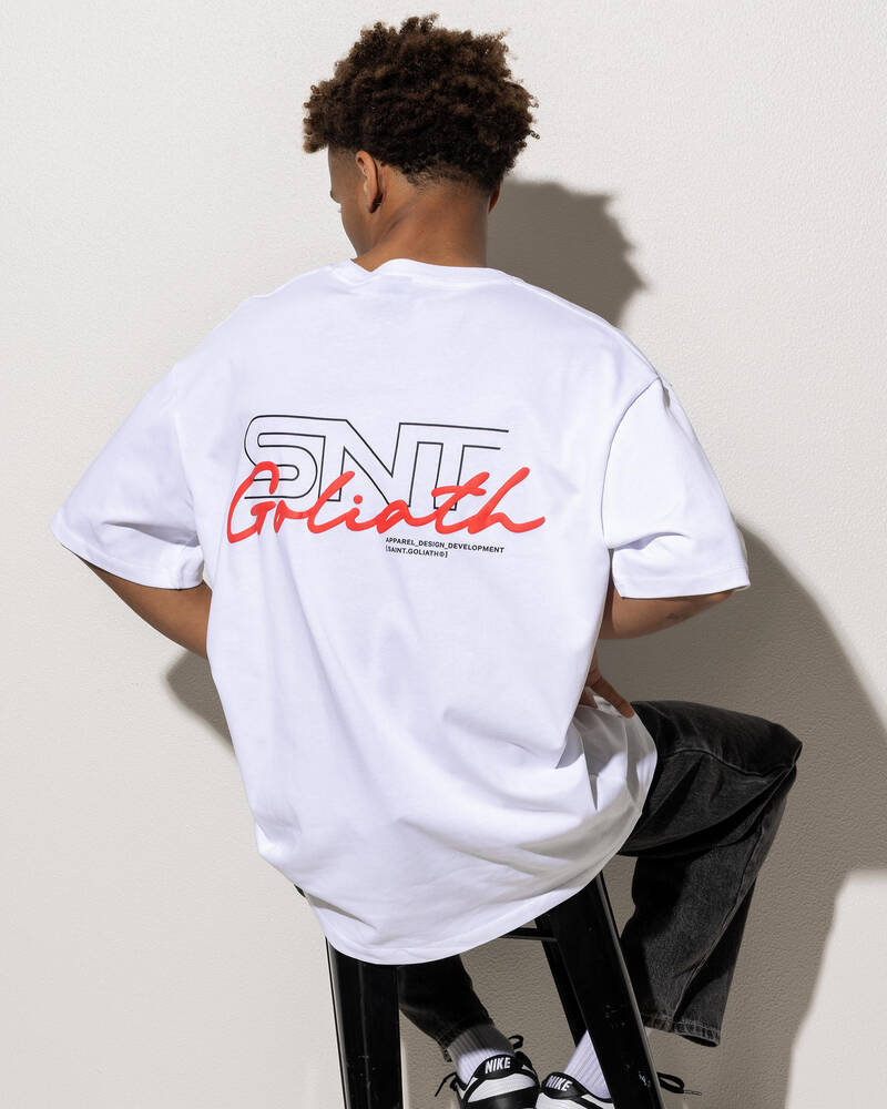 St. Goliath Link Script T-Shirt for Mens