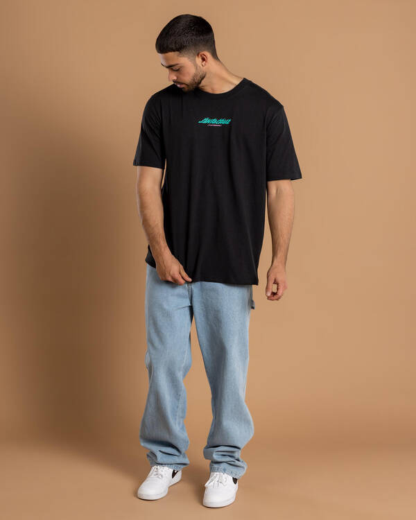 Santa Cruz Stacked Handled Strip T-Shirt for Mens