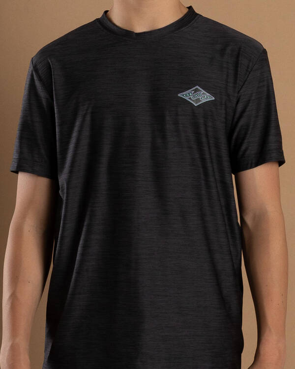 Billabong Boys' Diamond Shoreline Short Sleeve Rash Vest for Mens