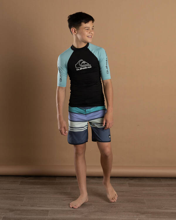 Quiksilver Boys'  On Tour Short Sleeve Wet Shirt for Mens