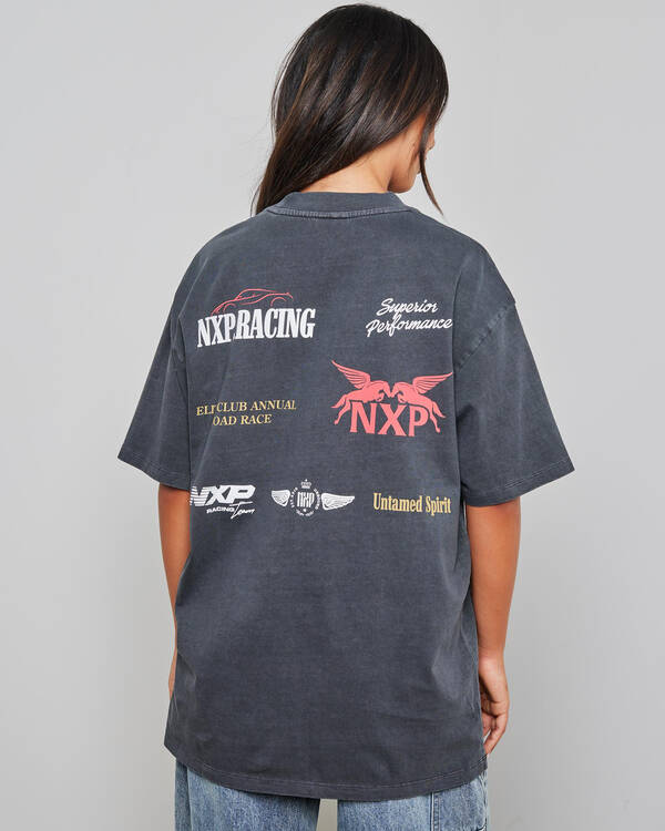 Nena & Pasadena Rein Heavy Box Fit T-Shirt for Womens