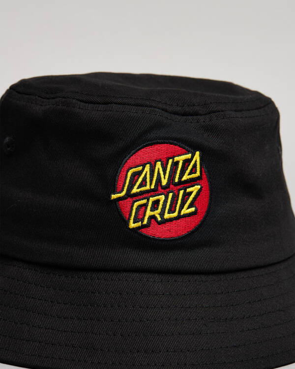 Santa Cruz Boys' Classic Dot Patch Bucket Hat for Mens