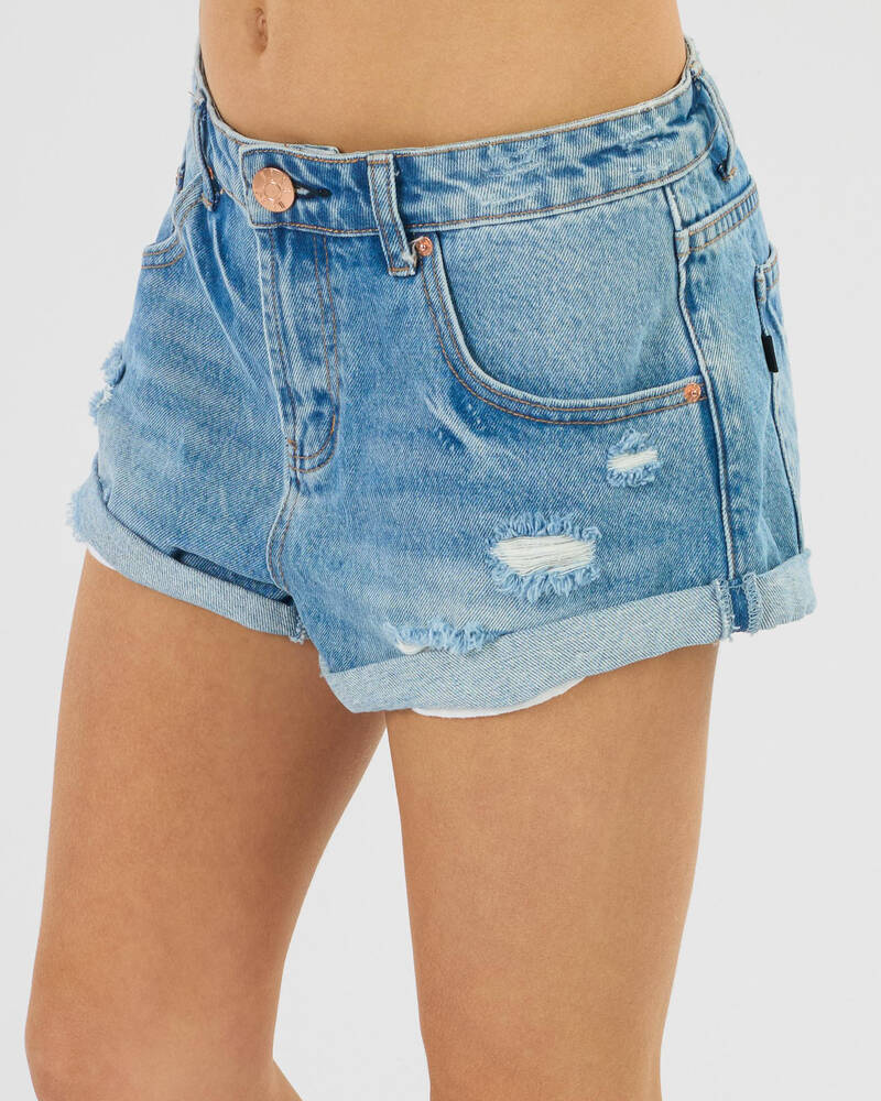 DESU Girls' Stevie Micro Denim Shorts for Womens