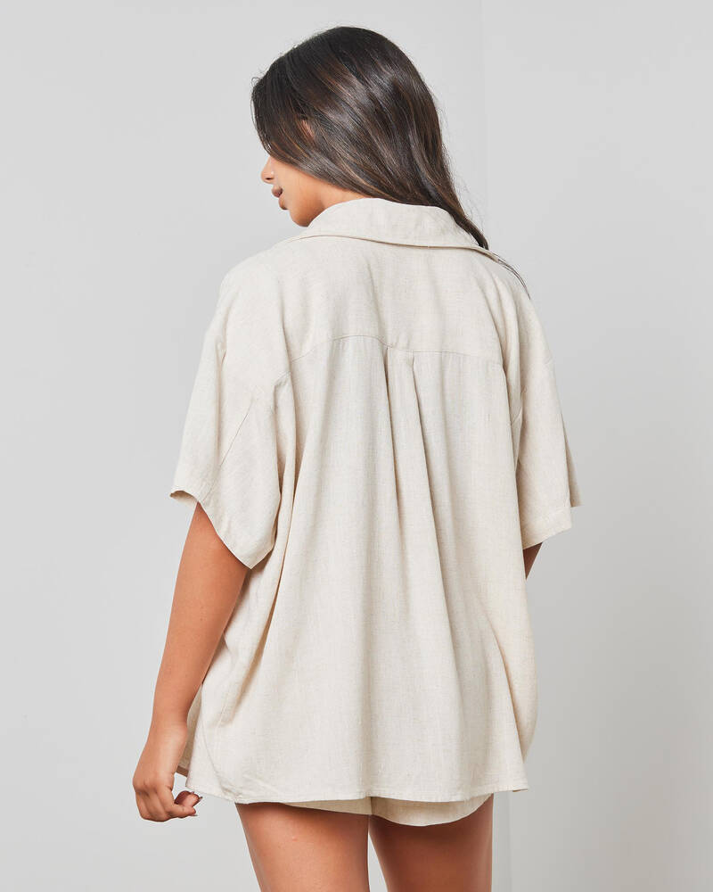 Mooloola Nora Hawaii Short Sleeve Shirt for Womens