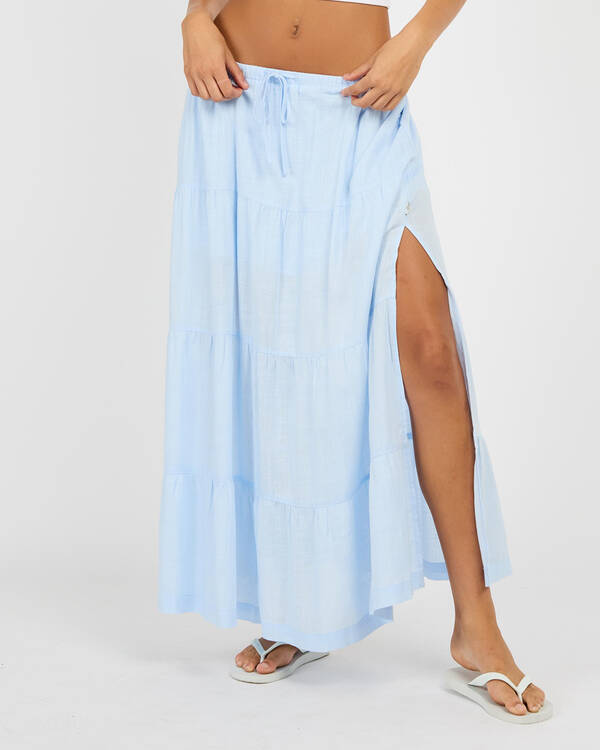 Rhythm Classic Tiered Maxi Skirt for Womens