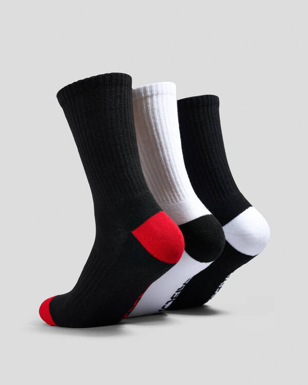 Billabong Boys' Bracket Wave Socks 3 Pack for Mens