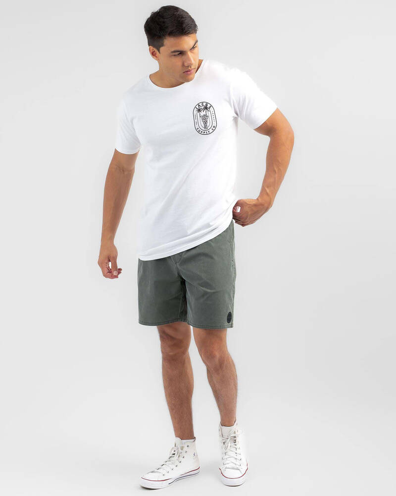 Skylark Reef Elastic Waist Shorts for Mens