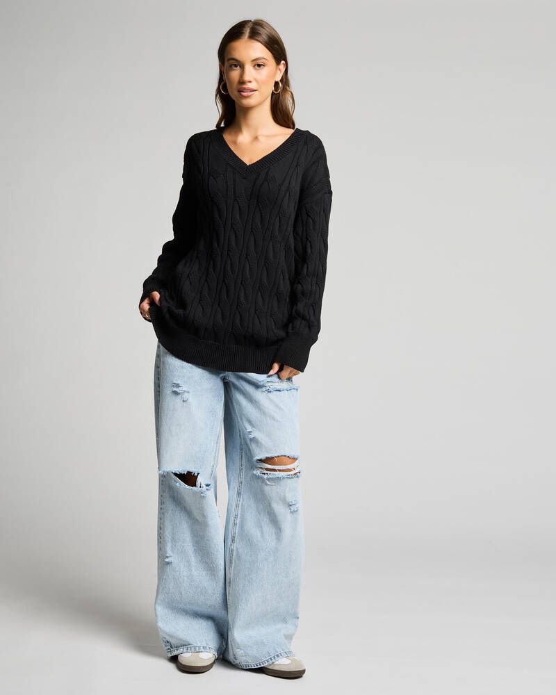 Ava And Ever Cambridge V Neck Knit Jumper for Womens