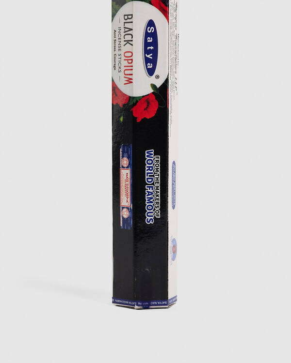 Satya Hexa Black Opium Incense Sticks - 20 Pack for Unisex