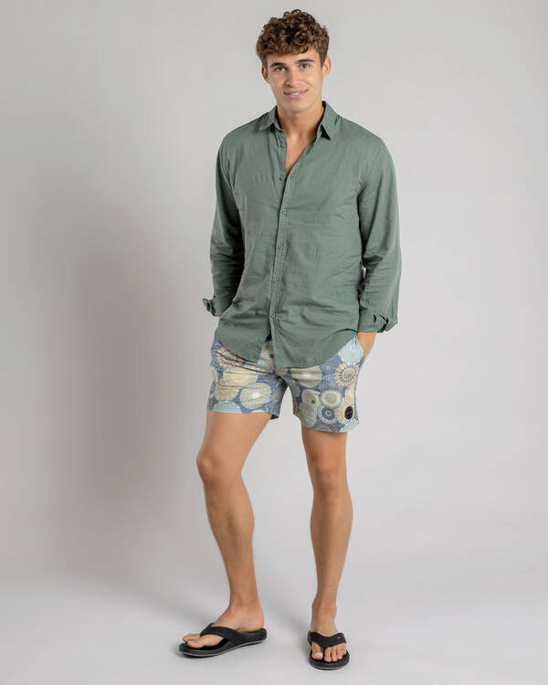 Skylark Radial Elastic Waist Shorts for Mens