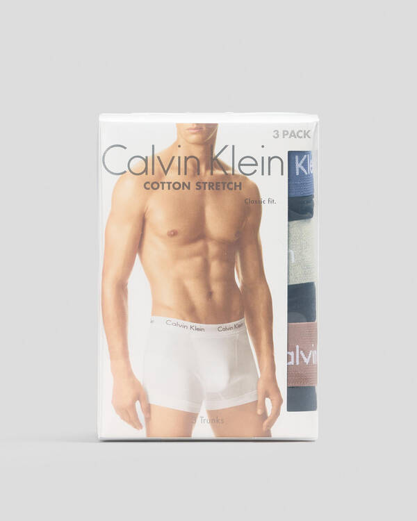 Calvin Klein Cotton Stretch Trunk 3 Pack for Mens