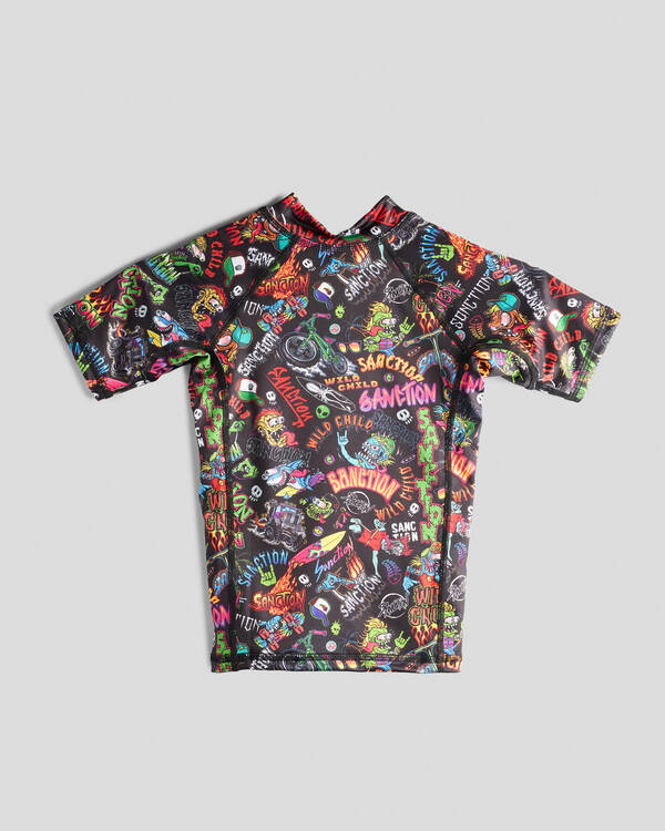 Sanction Toddlers' Shrill Short Sleeve Rash Vest for Mens