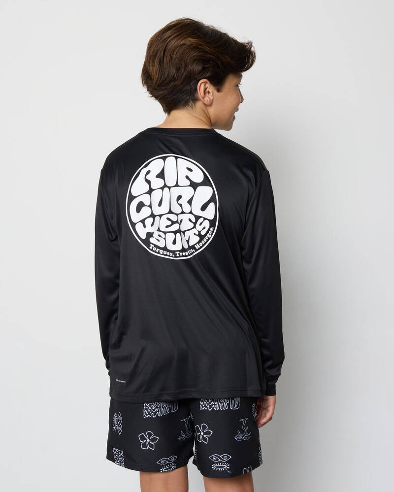 Rip Curl Boys' Icons Surflite Long Sleeve Rash Vest for Mens