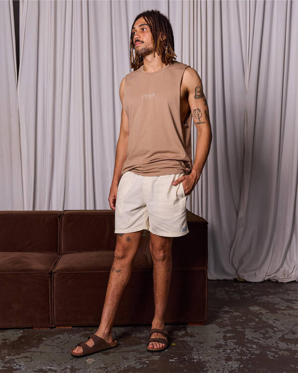 Lucid Refined Elastic Waist Shorts for Mens