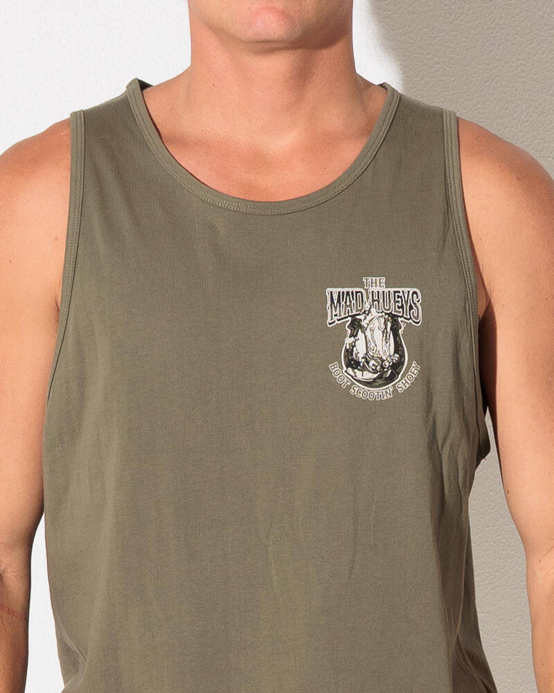 The Mad Hueys Scootin Shoey Singlet Tank for Mens