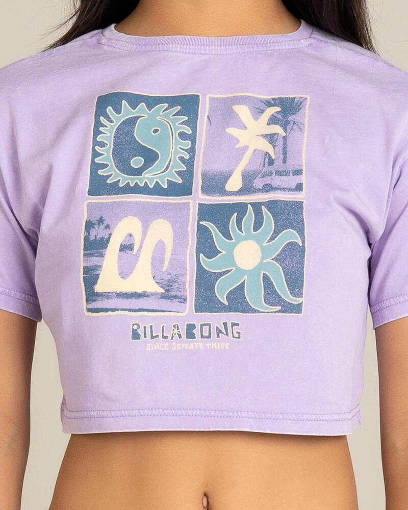 Billabong Girls' Mixing Vibes Crop T-Shirt for Womens