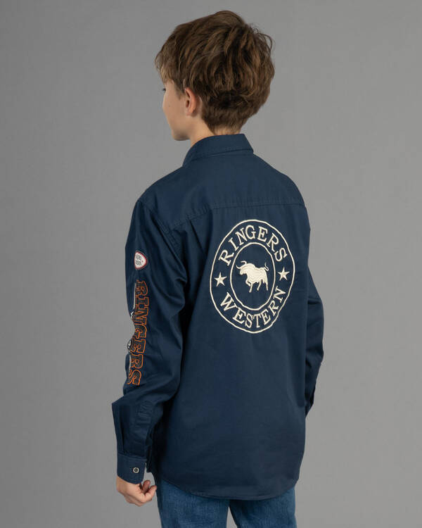 Ringers Western Boys' Freehand Long Sleeve Shirt for Mens