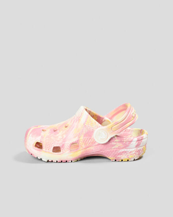 Crocs Toddlers' Classic Marble Clogs for Unisex
