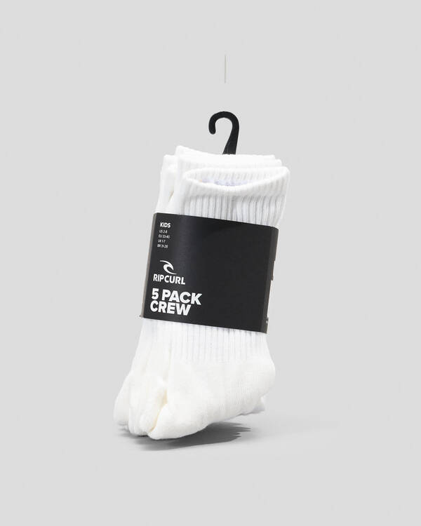 Rip Curl Boys' School Crew Socks 5 Pack for Mens