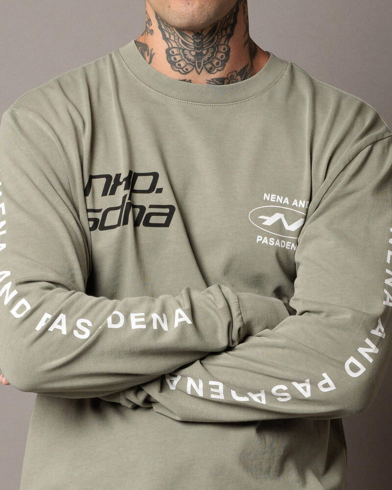 Nena & Pasadena Sector Relaxed Long Sleeve T-Shirt for Mens