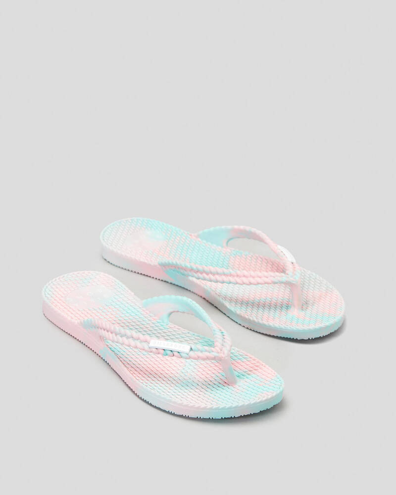 Billabong Girls' Kicks Marble Thongs for Womens