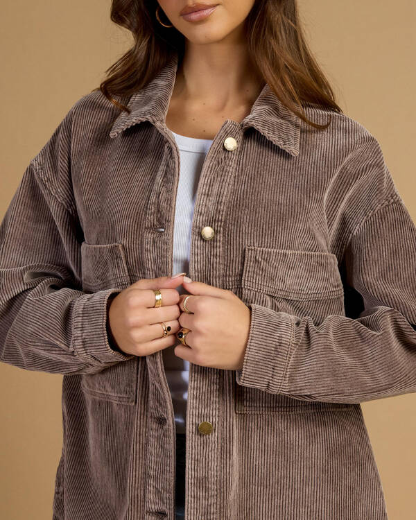 Mooloola Ryder Cord Shacket for Womens