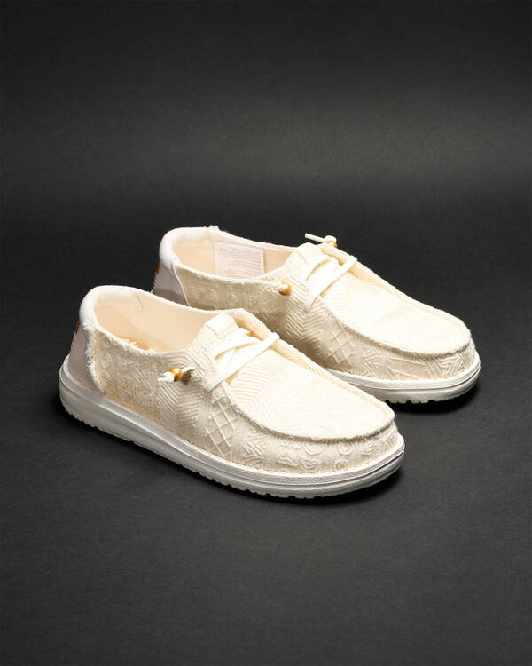 HEYDUDE Wendy Crochet Lace Shoes for Womens