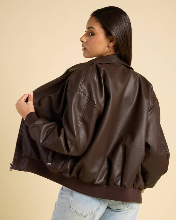 Ava And Ever Dean Faux Leather Jacket for Womens