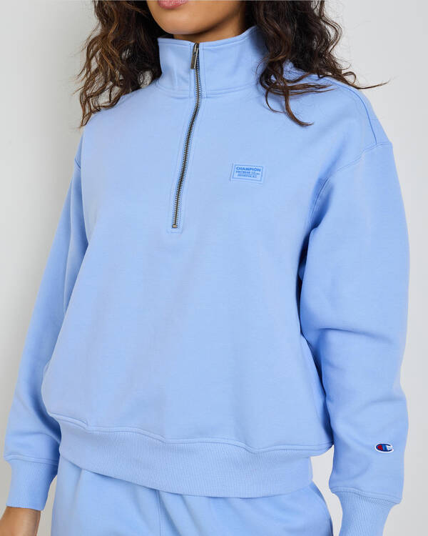 Champion Rochester Base Quarter Zip Sweatshirt for Womens